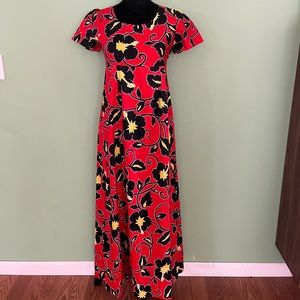 Tiki / Hawaiian Vintage style dress maxi